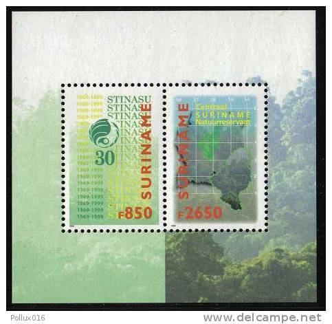 Surinam / Suriname 1999 STINASU Nature Reserve Naturschutzgebiet S/S MNH - Milieubescherming & Klimaat