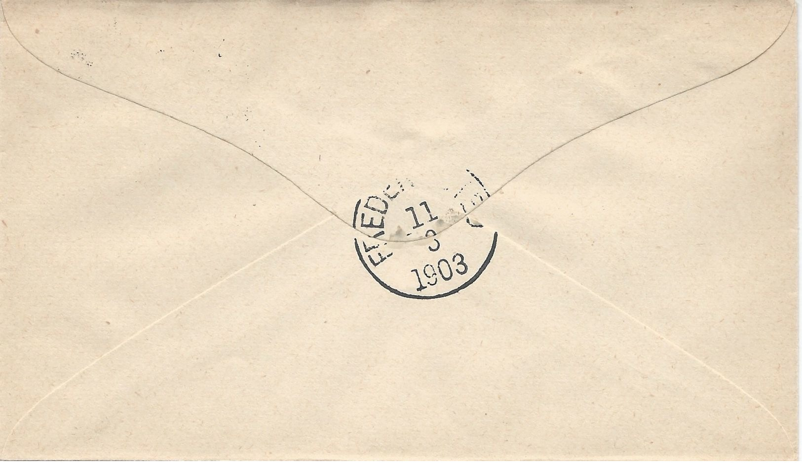 Danish West Indies, Scott #7c On 1903 Cover Used Locally Within Fredriksted, St. Croix, VF - Danish West Indies