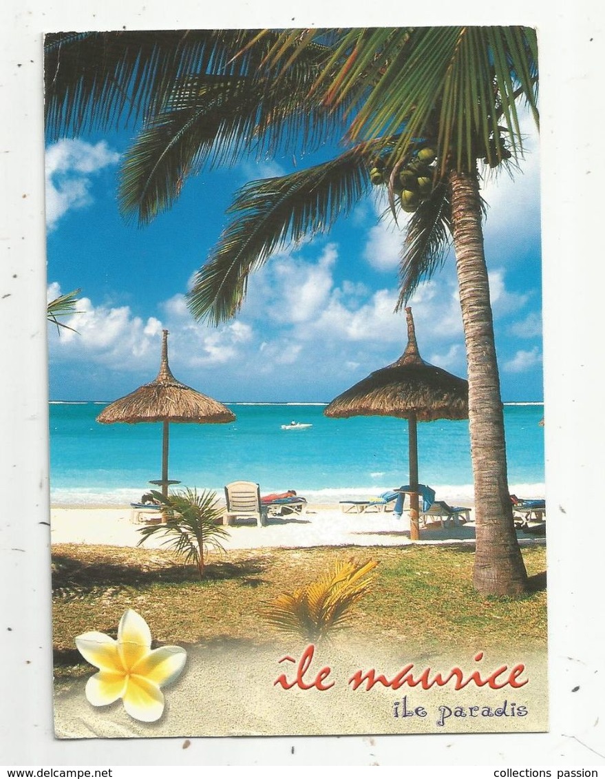 Cp , Ile MAURICE , MAURITIUS , île Paradis , Plage à BELLE-MARE , Photo S. Peter, Ed. Agedis , Voyagée - Mauritius