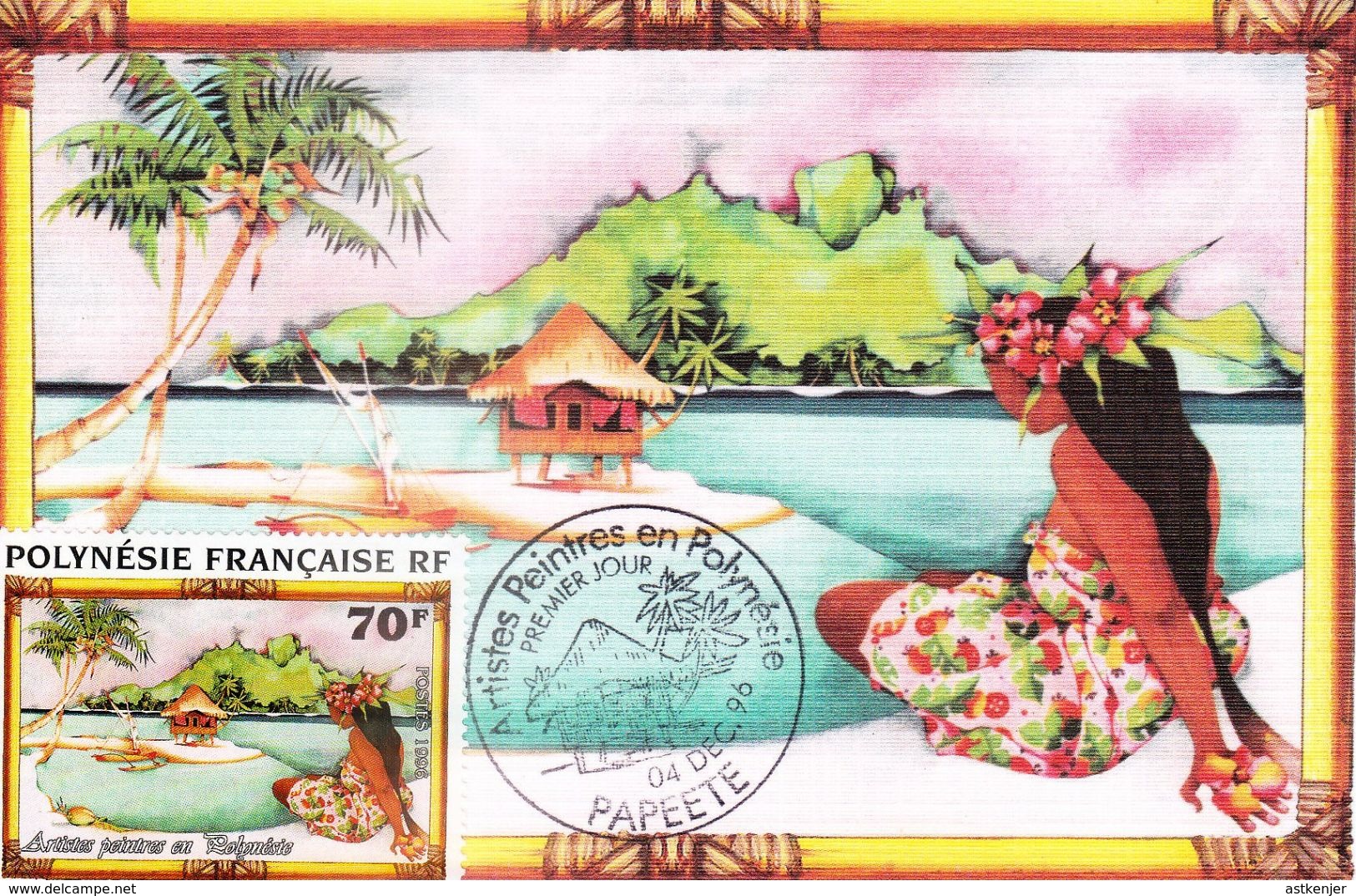 POLYNESIE FRANCAISE - CARTE (CM) De 1996 N° 520 - Cartes-maximum