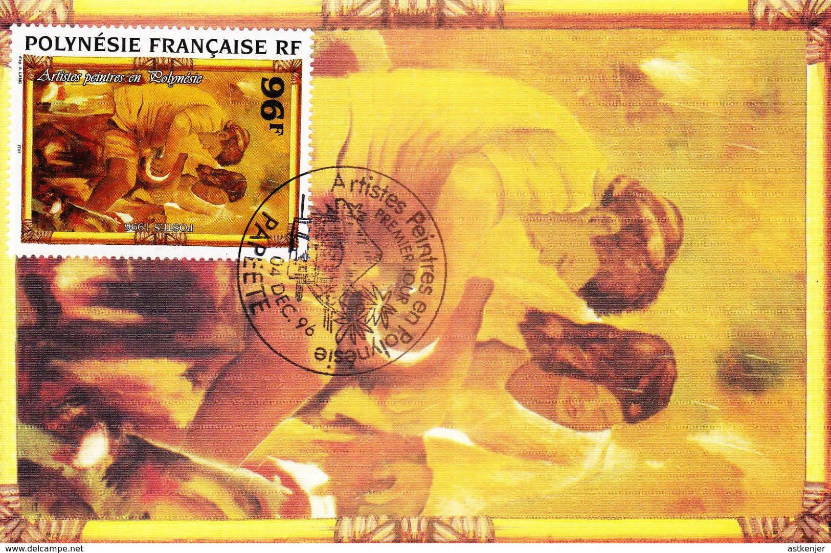 POLYNESIE FRANCAISE - CARTE (CM) De 1996 N° 523 - Cartoline Maximum