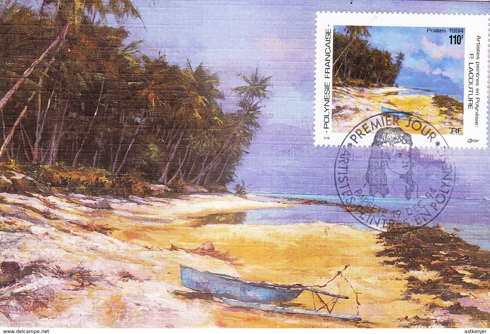 POLYNESIE FRANCAISE - CARTE (CM) De 1994 N° 471 - Cartes-maximum