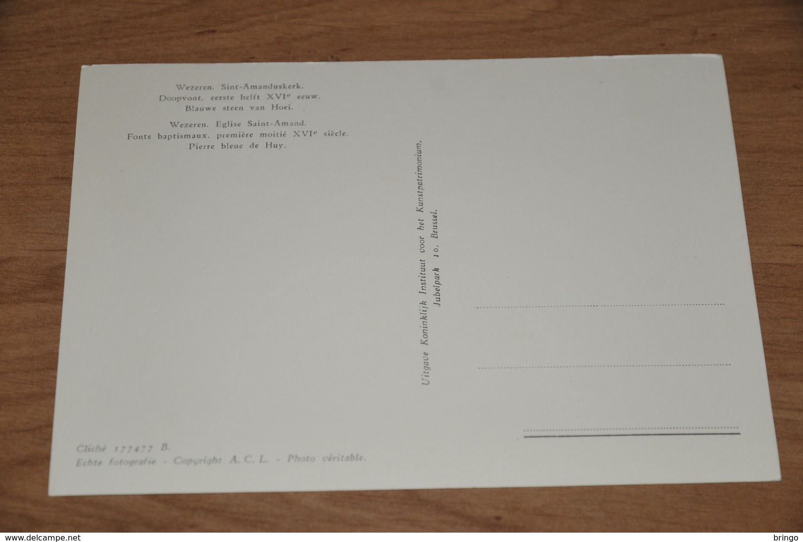 775- Wezeren, Sint Amanduskerk, Doopvont.......... - Andere & Zonder Classificatie