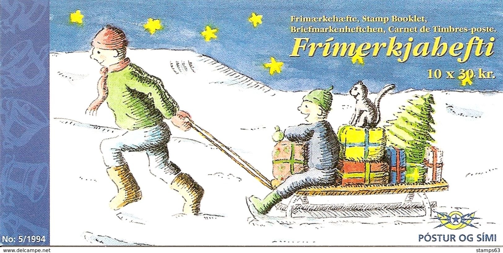 ICELAND, Booklet 23, 1994, Christmas - Carnets