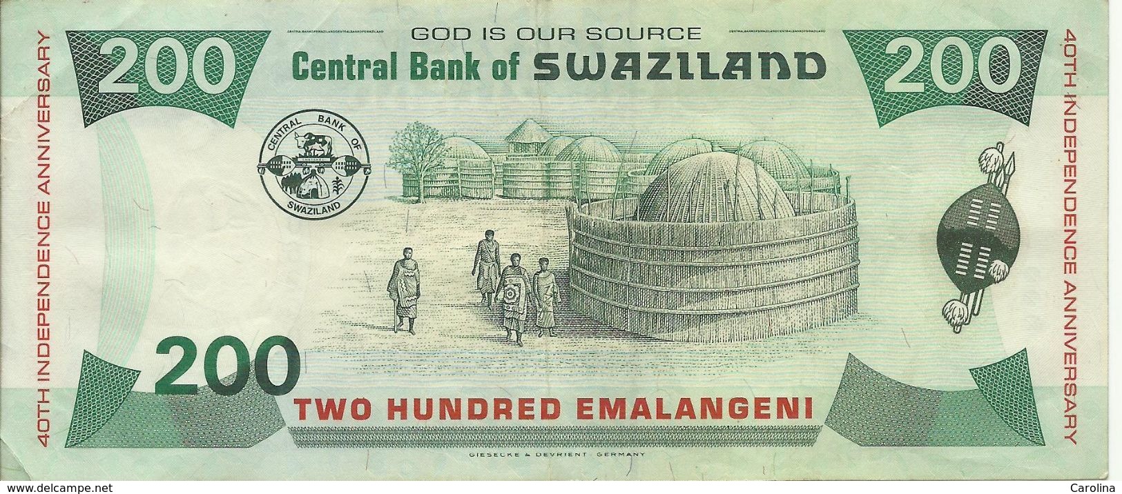 SWAZILAND - 200 EMALANGENI - 2008 - HM0625046 - SEE PHOTOS - EXCELLENT PRICE - Swaziland