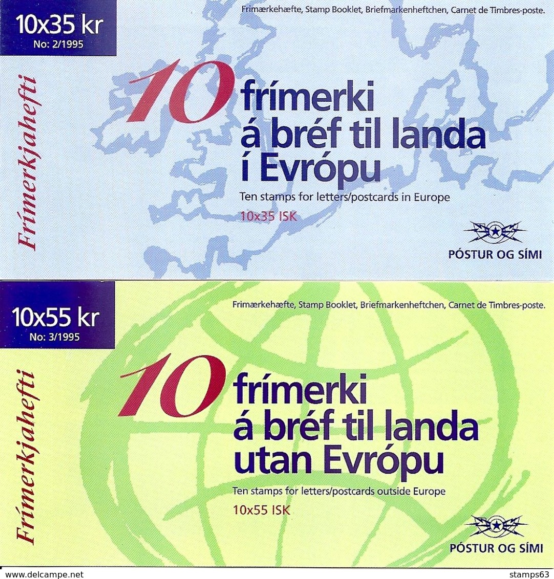 ICELAND, Booklet 26/27, 1995, Europa- Booklets - Carnets