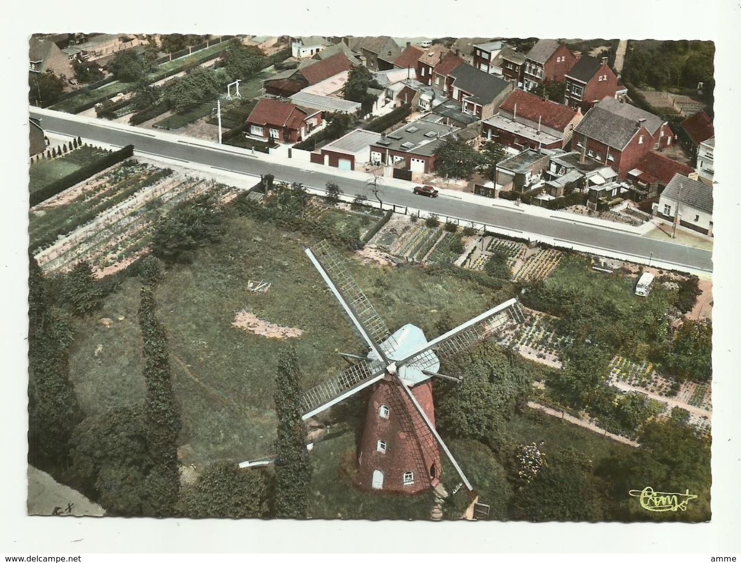 Oelegem   *   Luchtopname - Steene Windmolen  (CPM) - Ranst