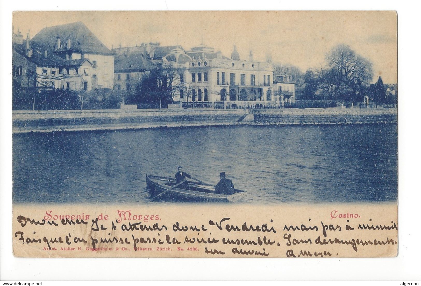 19192 - Souvenir De Morges Casino Barque - Morges