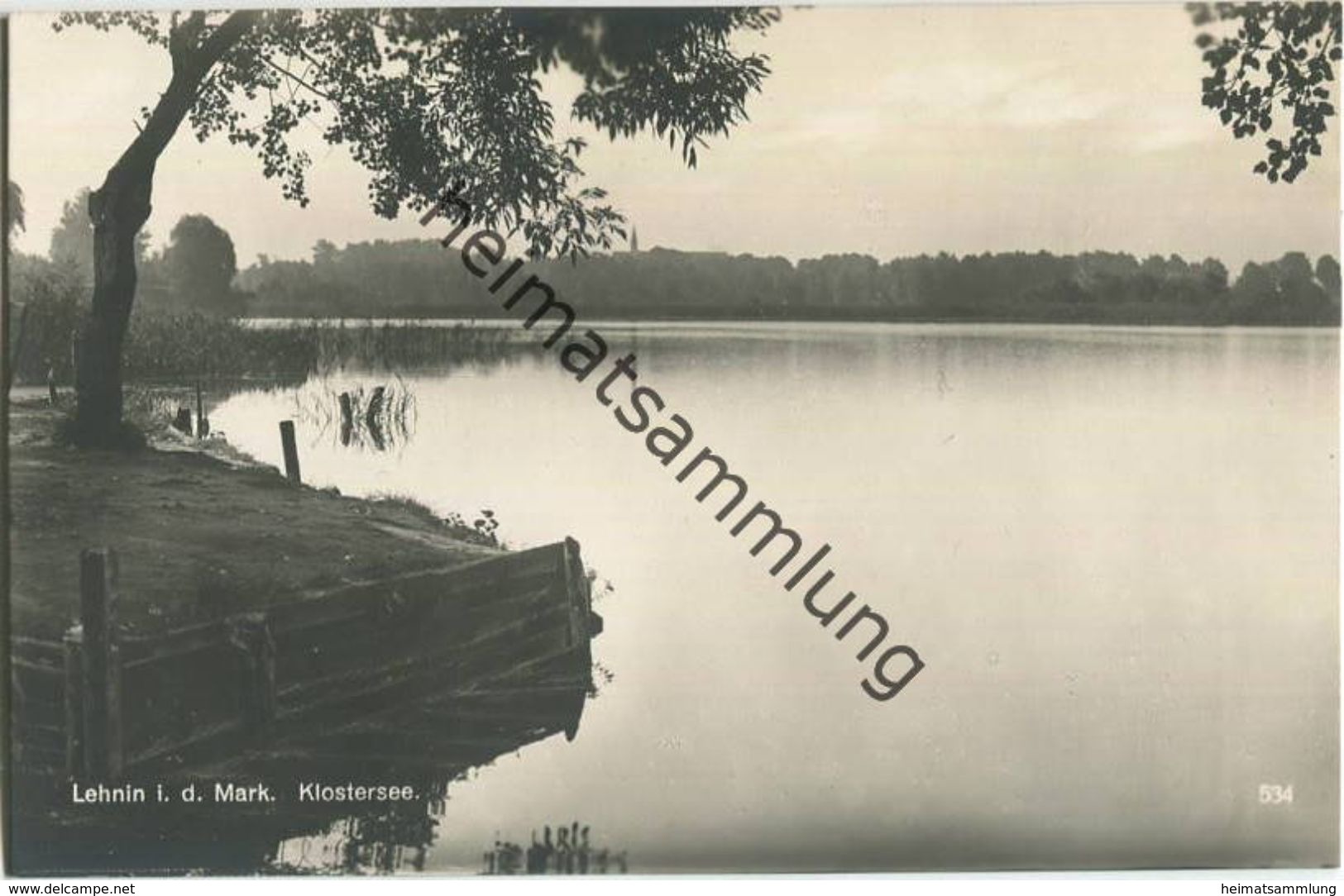 Lehnin - Klostersee - Foto-AK 20er Jahre - Lehnin