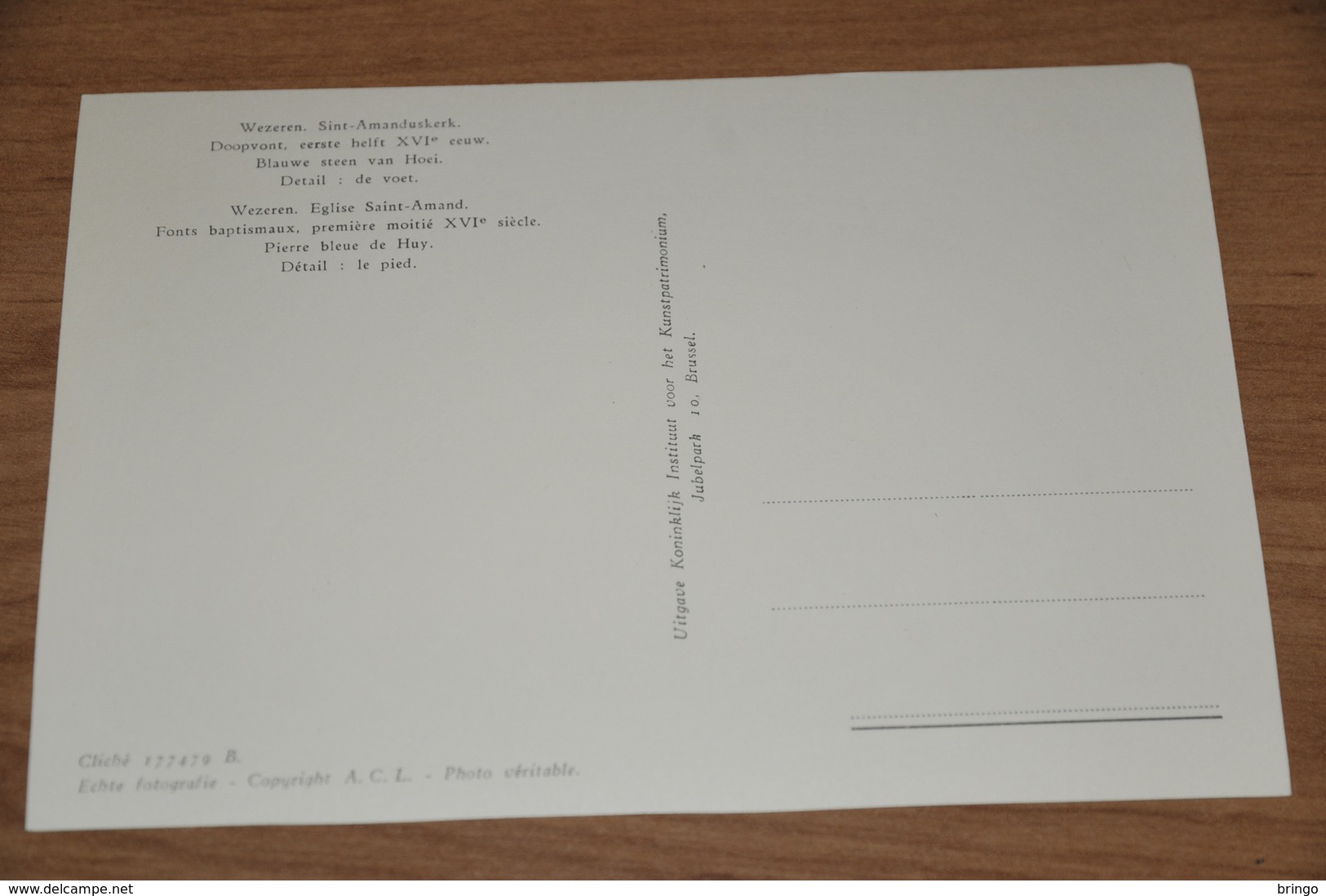 778- Wezeren, Sint Amanduskerk, Doopvont... - Andere & Zonder Classificatie