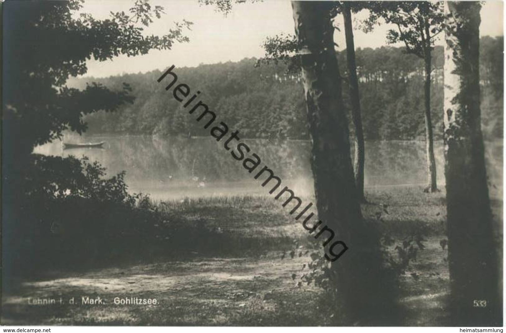 Lehnin - Gohlitzsee - Foto-AK 20er Jahre - Lehnin