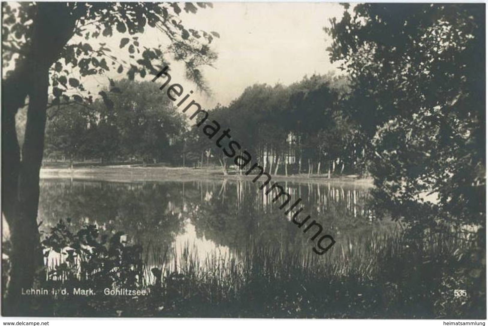 Lehnin - Gohlitzsee - Foto-AK 20er Jahre - Lehnin