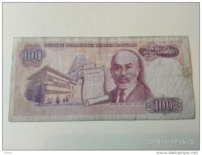 100 Lirasi 1970 - Turkey