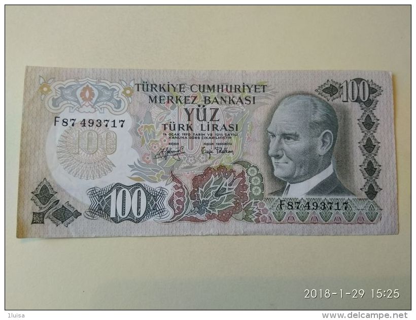 100 Lirasi 1970 - Turkey