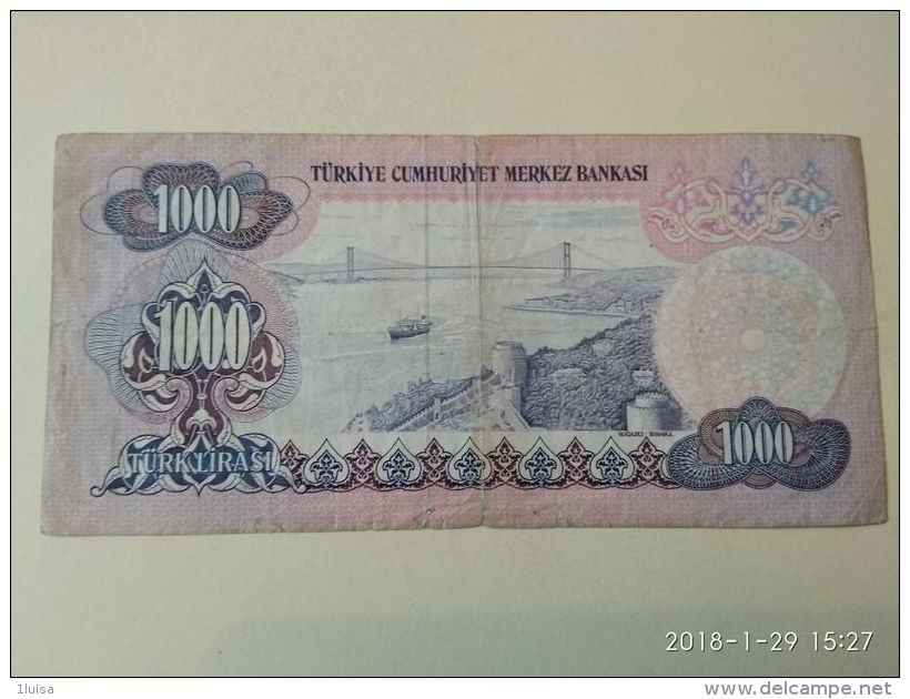 1000 Lirasi 1970 - Turchia