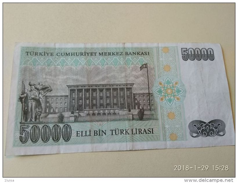 50000 Lirasi 1970 - Turkey