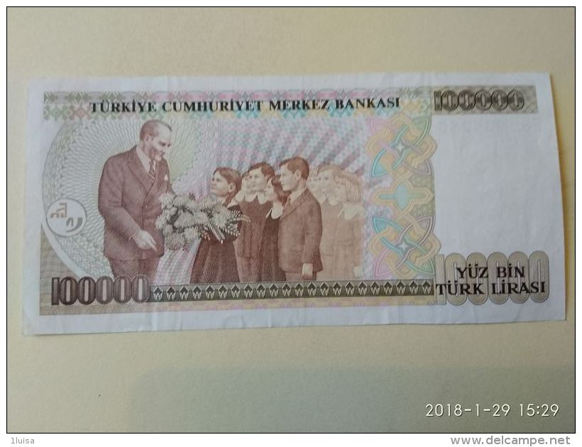 100000 Lirasi 1970 - Turkey