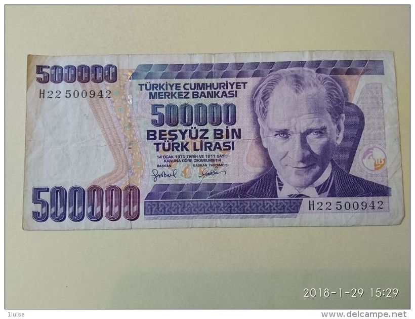 500000 Lirasi 1970 - Turchia
