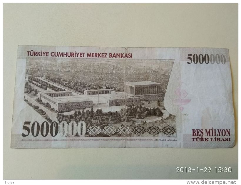 5000000 Lirasi 1970 - Turkey