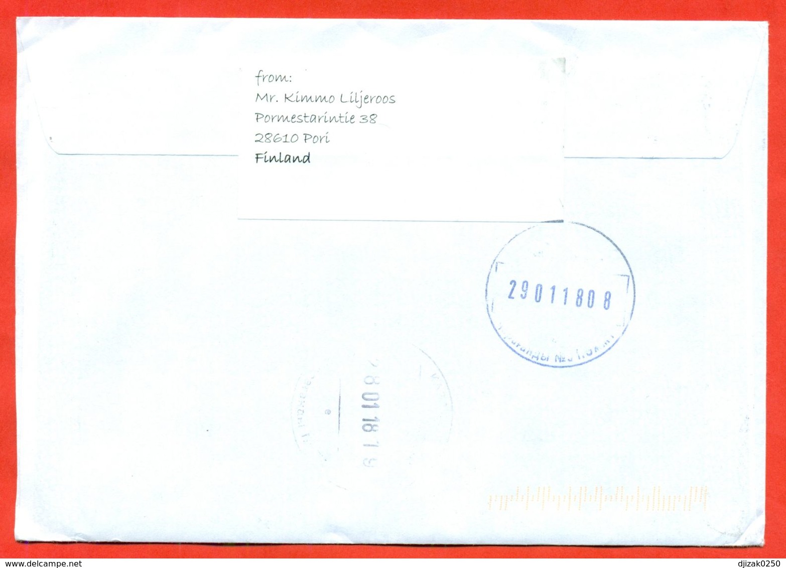 Aland 2012.Вragonflies.Envelope Really Passed The Mail.Full Sets.Very Good Condition. - Aland