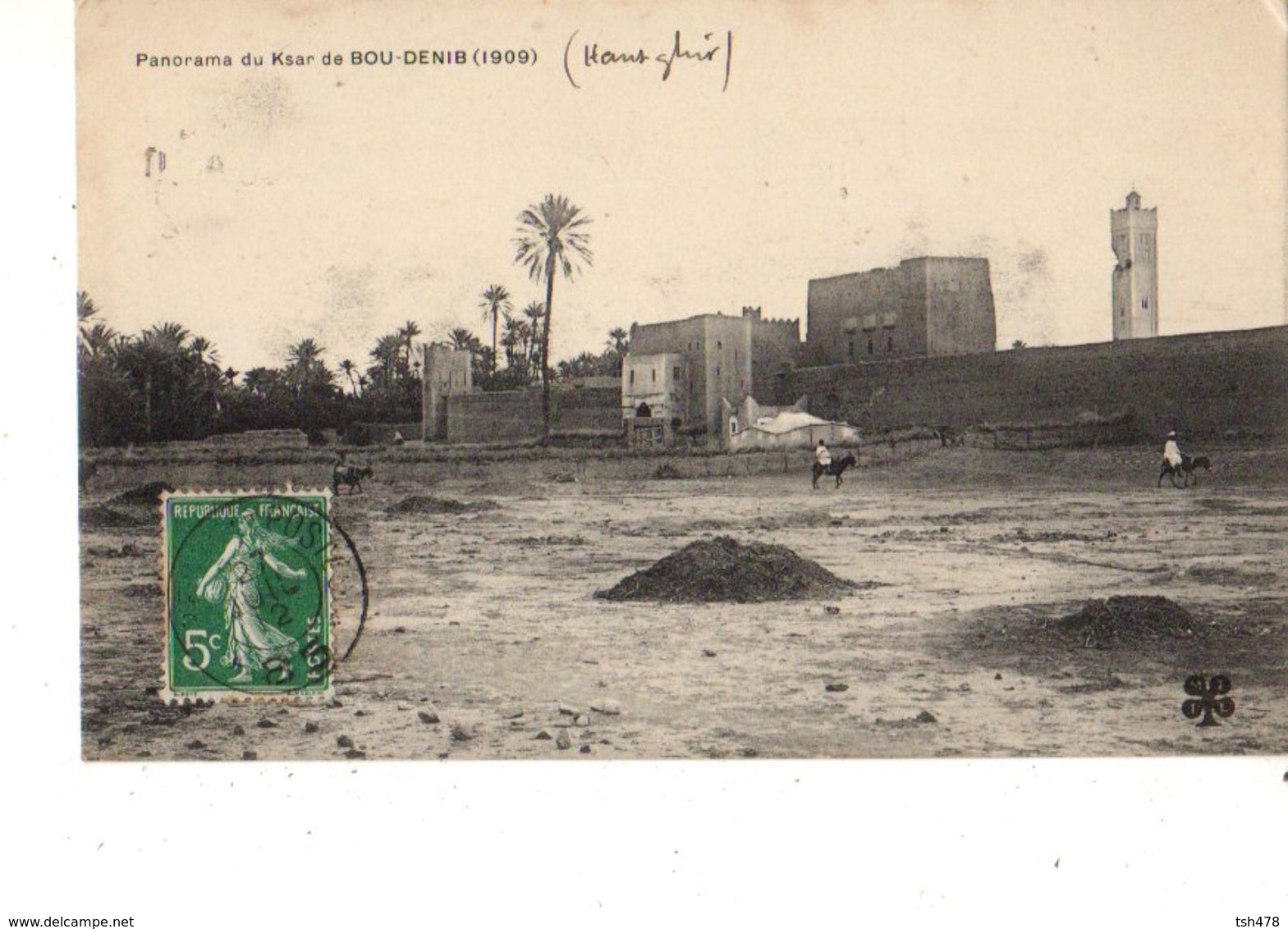 MAROC-----Panorama Du Ksar De BOU-DENIB  ( 1909 )---voir 2 Scans - Altri & Non Classificati