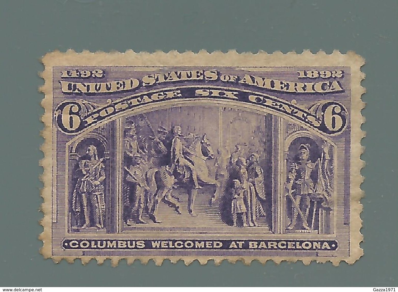 Stati Uniti, 1893, IV° Centenario Della Scoperta Dell' America, Cat. N° 86, Cent. 6. - Unused Stamps