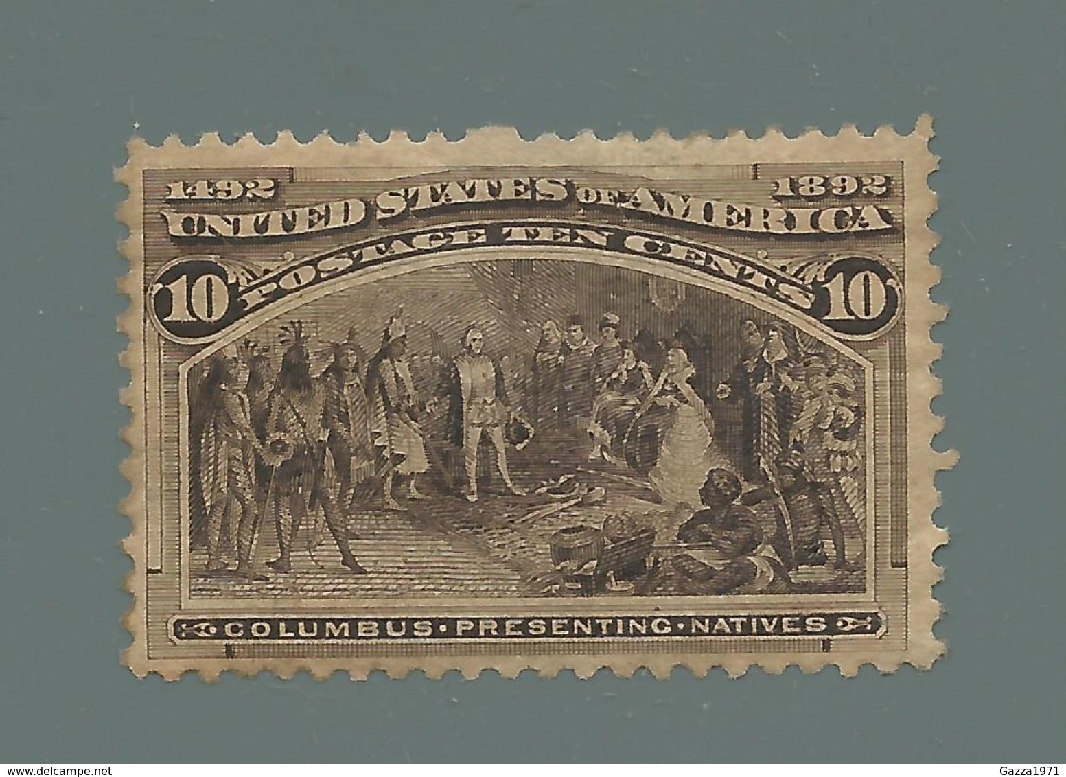 Stati Uniti, 1893, IV° Centenario Della Scoperta Dell' America, Cat. N° 88, Cent. 10. - Ongebruikt