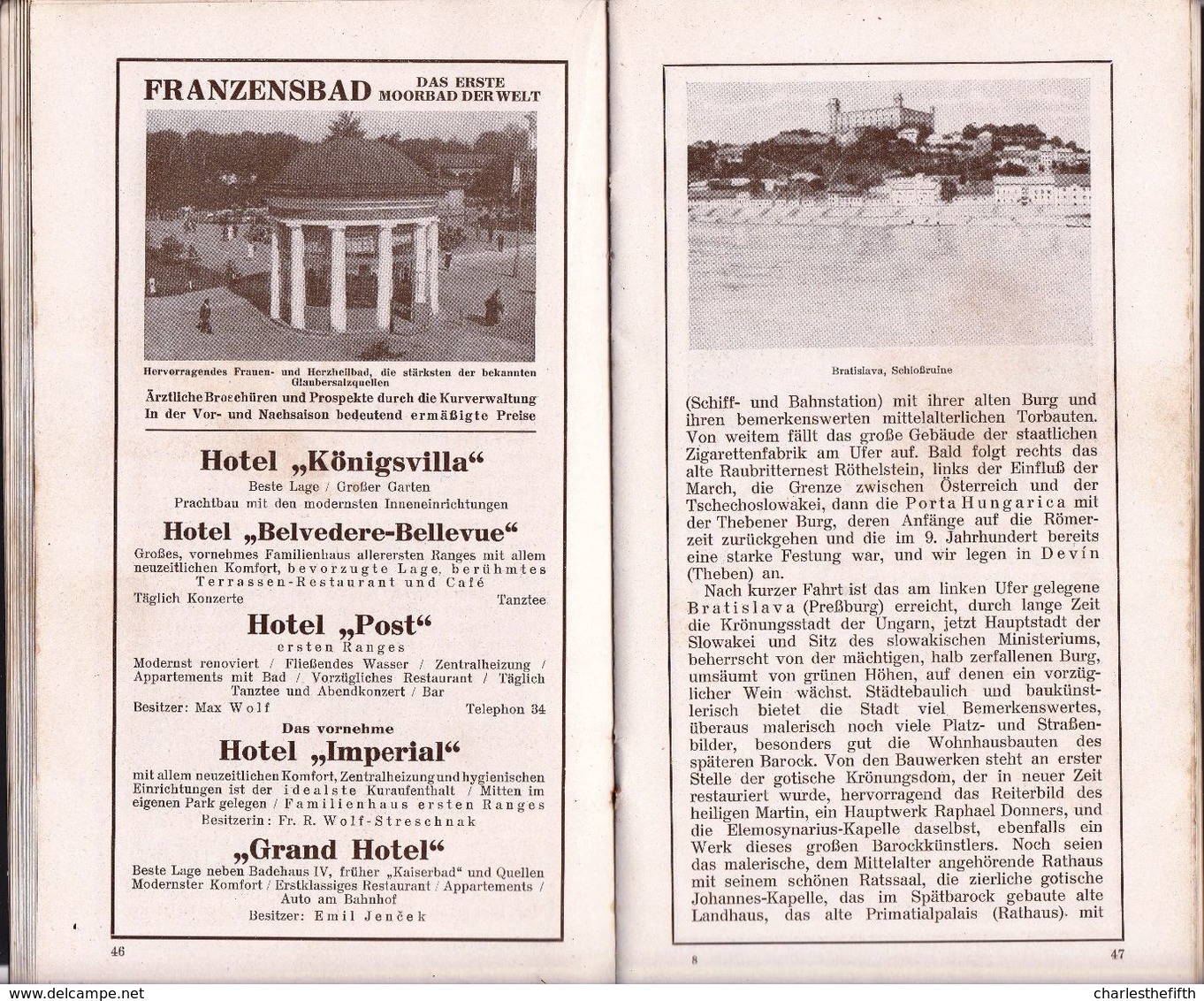 SELTEN !! UM 1930 - REISEFÜHRER ** ERSTE DONAU DAMPFSCHIFFAHRTS GESELLSCHAFT WIEN - Von Passau Bis Giurgiu Und Russe ** - Paquebots