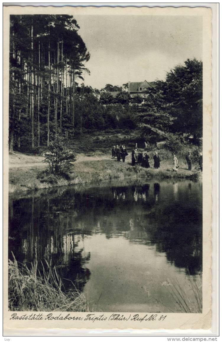 TRIPTIS RASTSTÄTTE RODABORN  FOTO AK 1930ER - Triptis