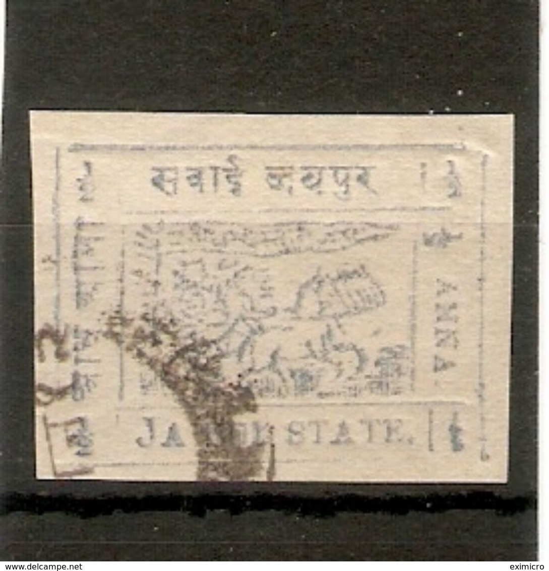 INDIA - JAIPUR 1911 ½a  GREY-BLUE SG 19b LARGE 'J' IN 'JAIPUR' VARIETY FINE USED - Jaipur