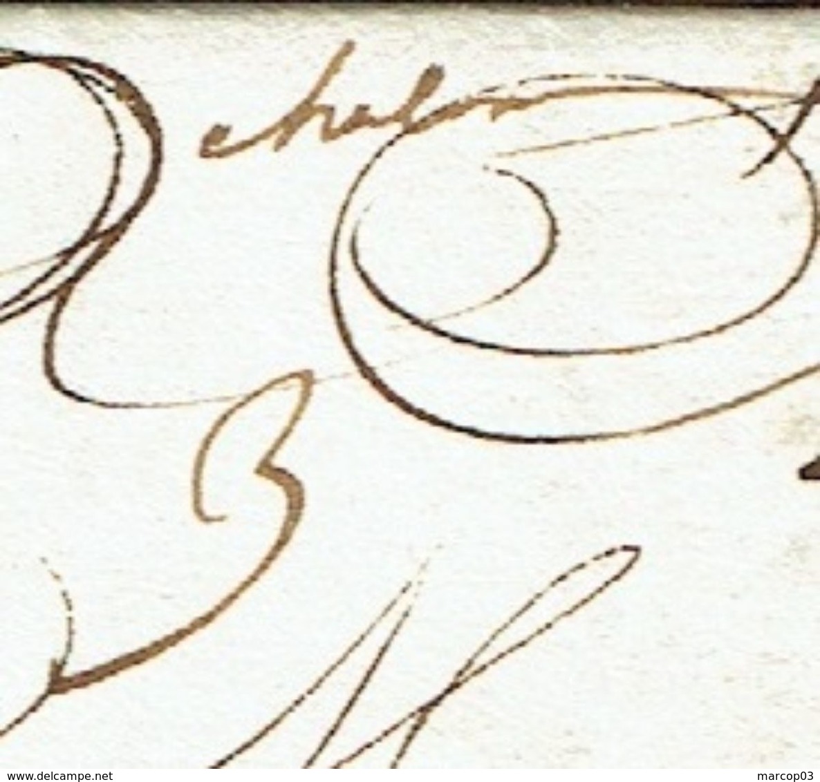 SAONE ET LOIRE 71 CHALON SUR SAONE  LAC Du 24/10/1724 Marque Manuscrite "Chalon" Taxe 3 TTB - 1701-1800: Précurseurs XVIII