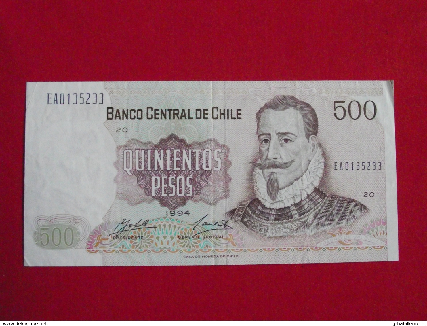 Chili - Chile 500 Quinientos 1994 Pick 153e SUP / XF ! (CLN97) - Chili