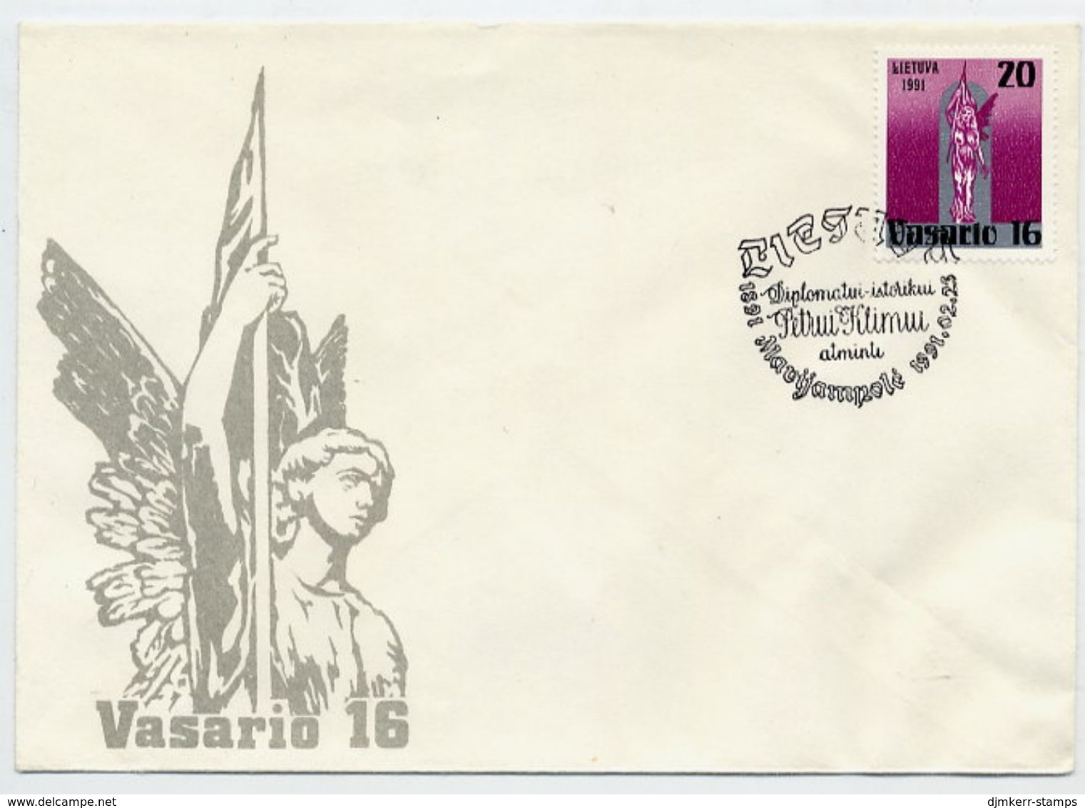 LITHUANIA 1991 Anniversary Of Republic On FDC.  Michel 470 - Lithuania