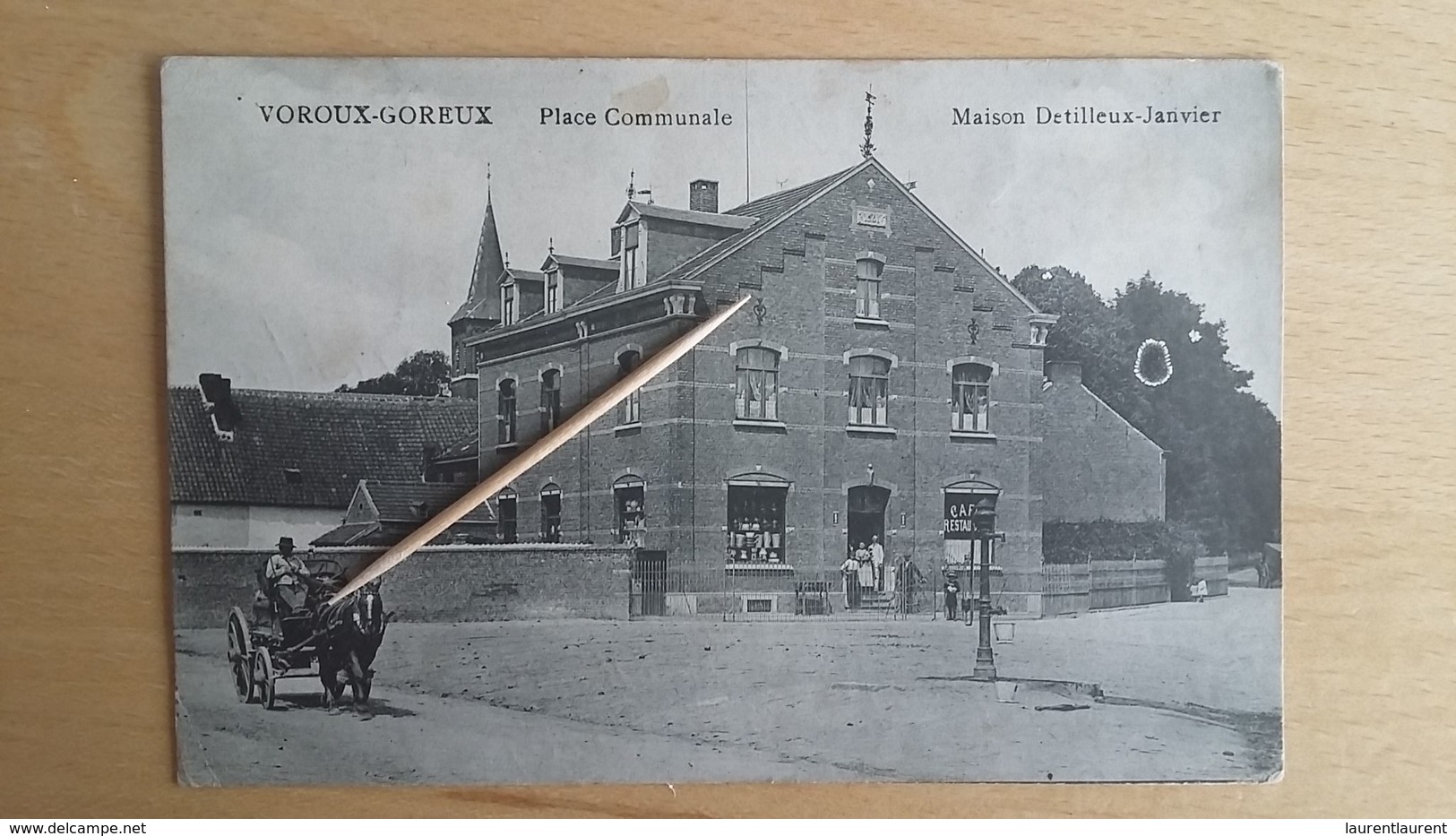 VOROUX-GOREUX   -  Place Communale  -  Maison Detilleux - Janvier  1915 - Fexhe-le-Haut-Clocher