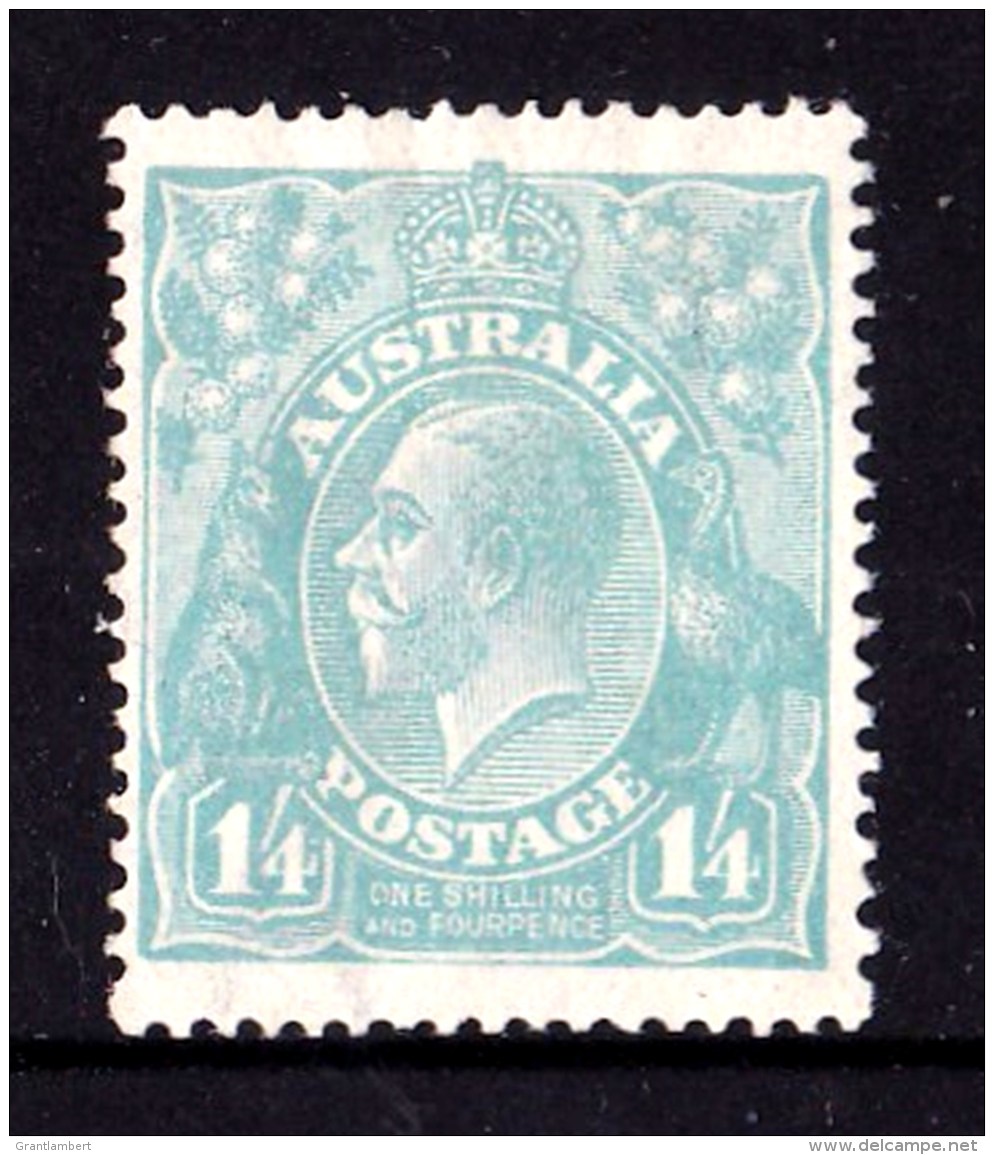 Australia 1920 King George V 1/4d Greenish-Blue Single Crown Watermark MH - Mint Stamps