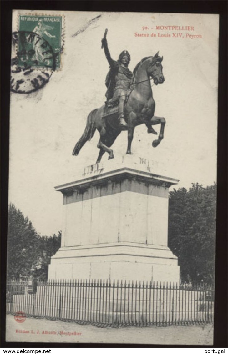 34 - MONTPELLIER - Statue De Louis XIV Peyrou - Montpellier