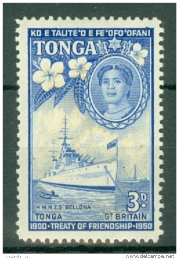 Tonga: 1951   50th Anniv Of Treaty Of Friendship Between G.B. And Tonga  SG98   3d   MH - Tonga (...-1970)