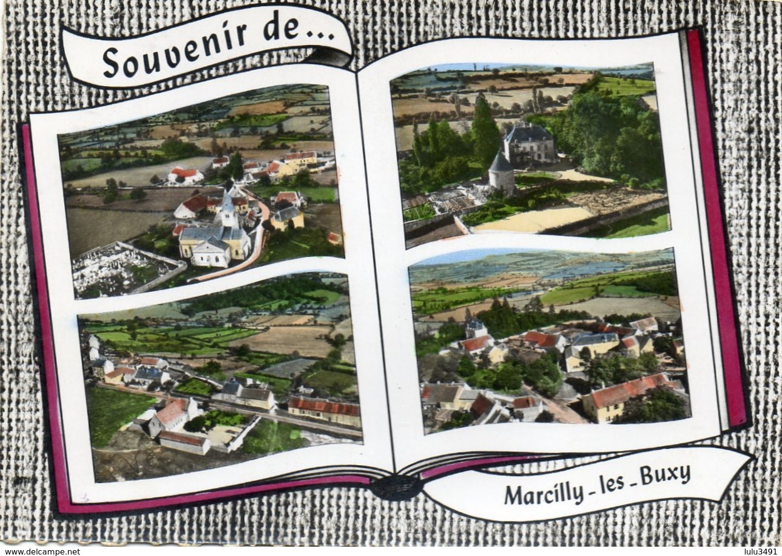 CPSM Dentelée - MARCILLY-les-BUXY (71) - Carte Multi-vues Au Livre Ouvert En 1965 - Autres & Non Classés