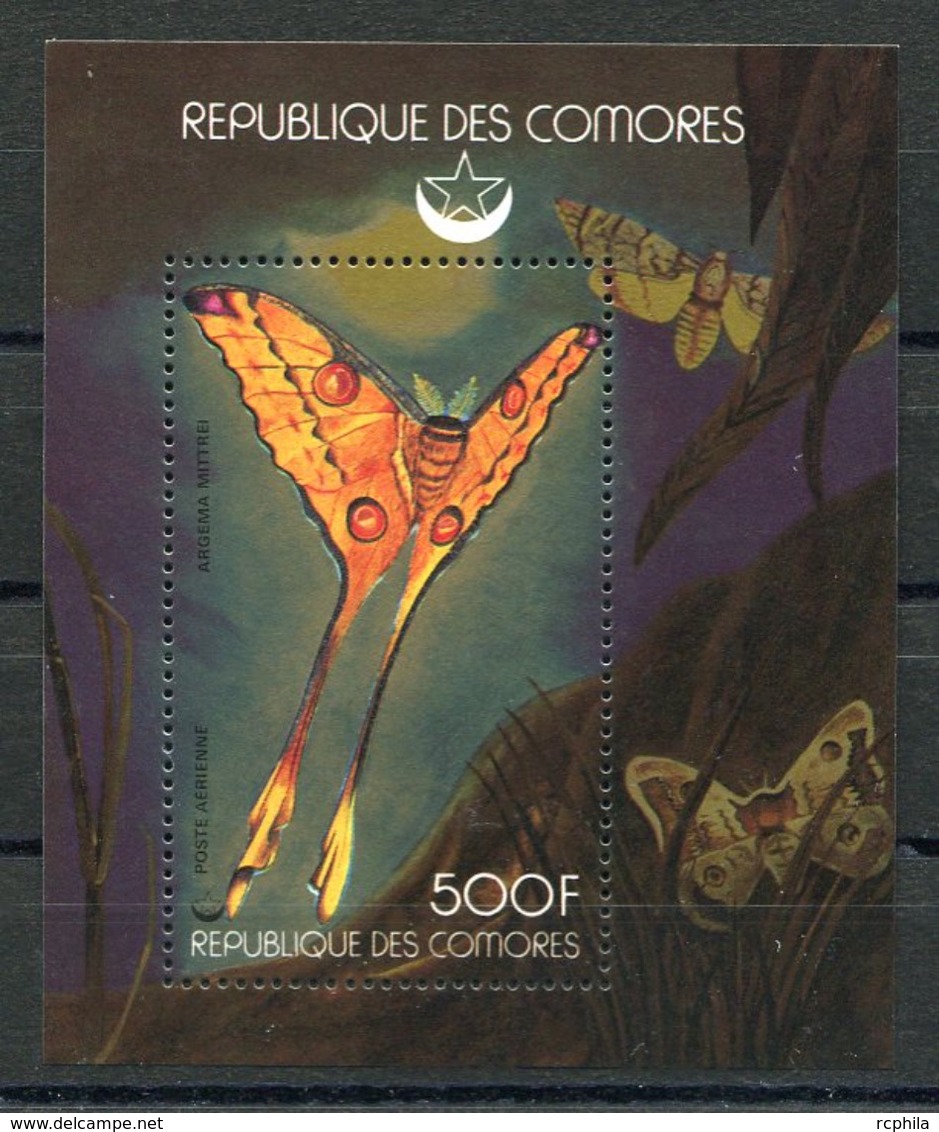 RC 6810 COMORES BF 18 - PAPILLON DE NUIT BLOC FEUILLET NEUF ** TB - Comoros