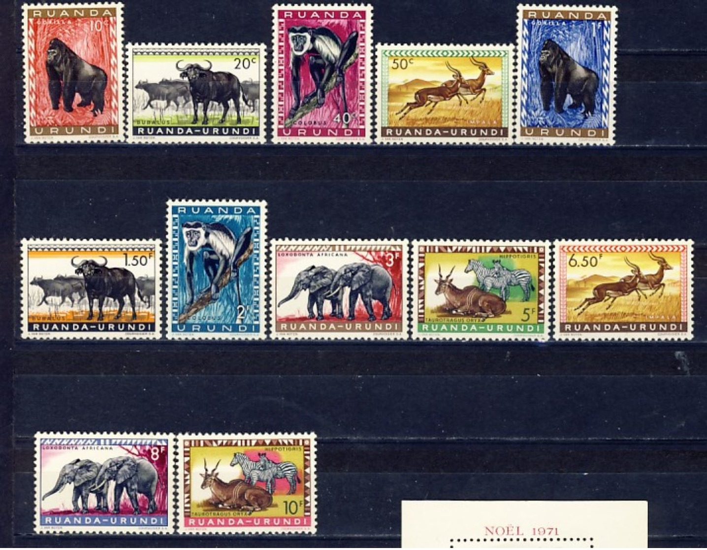Ruanda-Urundi Nr 205-216  Neufs Avec Charnière - Postfris Met Plakker - MH  (X) - Unused Stamps