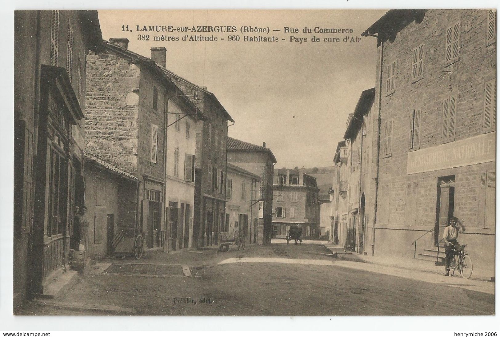 69 Rhone - Lamure Sur Azergues Gendarmerie Nationale Rue Du Commerce - Lamure Sur Azergues