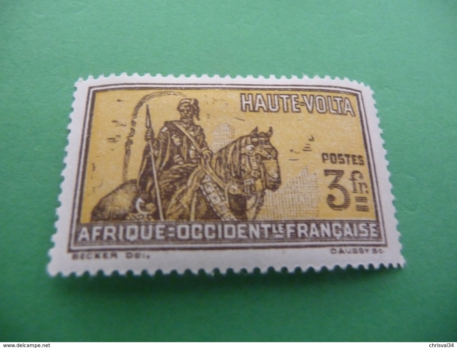 TIMBRE   HAUTE  VOLTA     N  62      COTE  5,00  EUROS    OBLITERE - Used Stamps
