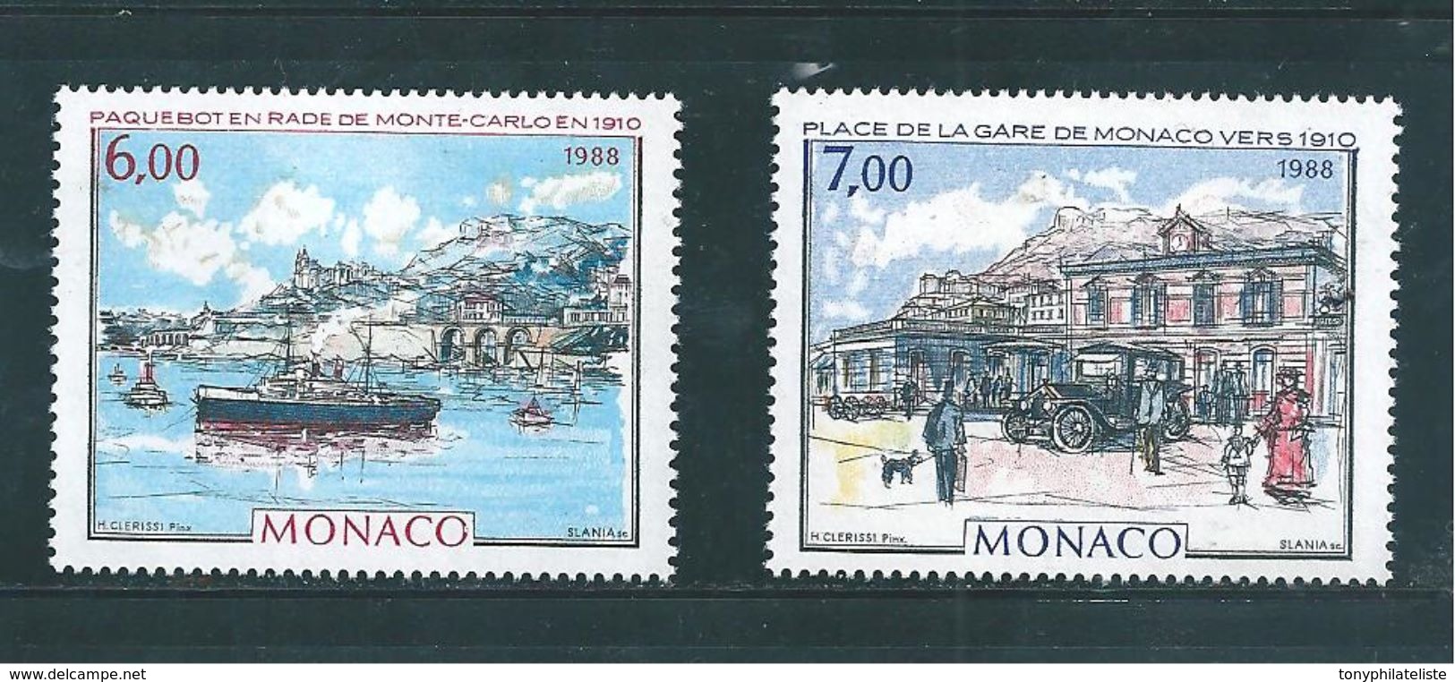 Monaco Timbres De 1988  Tableaux Neufs** N°1643/44 - Neufs