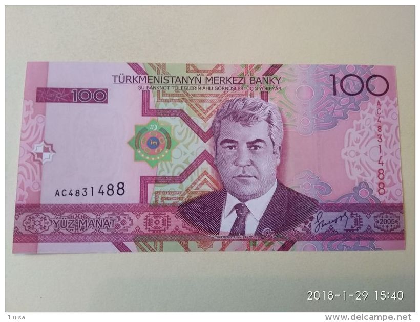 100 Manat 2005 - Turkménistan