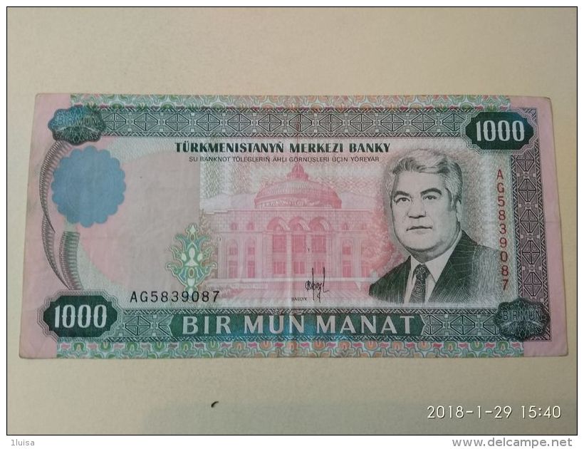 1000 Manat 1995 - Turkmenistán