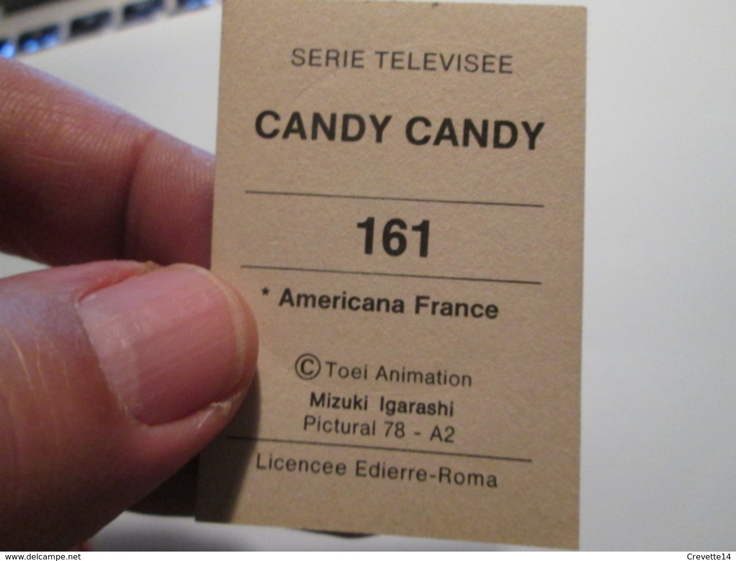 Completez Vos Albums : IMAGE AUTOCOLLANTE AMERICANA Genre PANINI De 1978 : CANDY CANDY N°161 - French Edition
