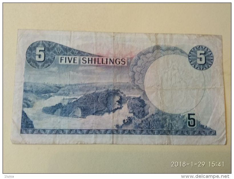 5 Shillings 1966 - Ouganda