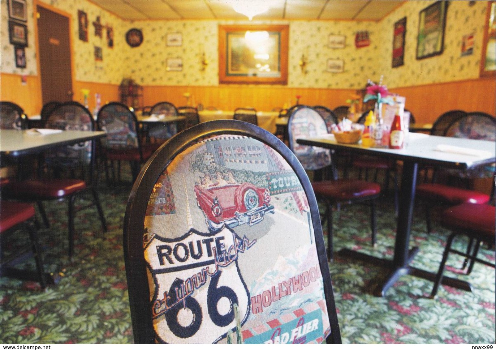 USA - Route 66 Old Family Restaurant, Illinois, China's Postcard - Ruta ''66' (Route)