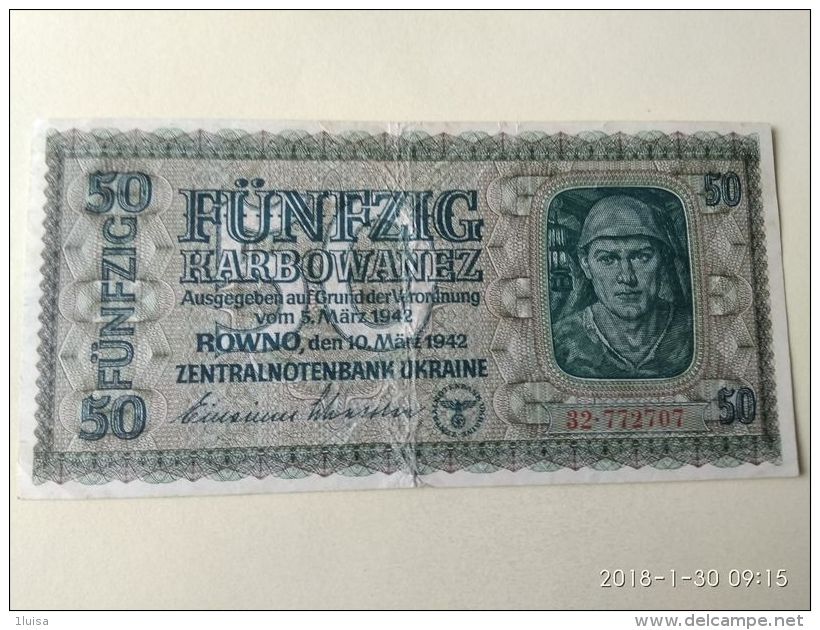 50 Karbowanez 1942 - Ucraina