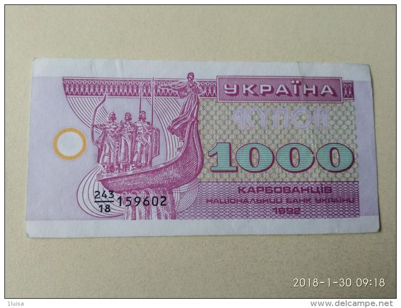 1000 Karbowanez 1992 - Ucraina